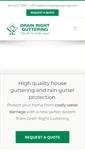 Mobile Screenshot of drainrightguttering.com